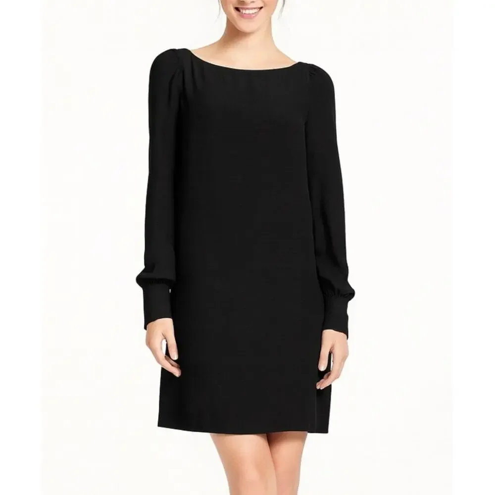 Kate Spade Cordette Dress Size 8 NWT Black Shift Mini Cocktail Evening Holiday